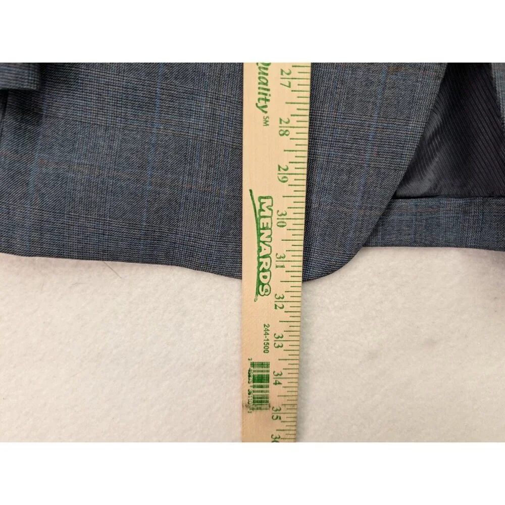 Hart Schaffner Marx Vintage Men's Blazer Jacket Sport Coat Size 40R Blue Plaid